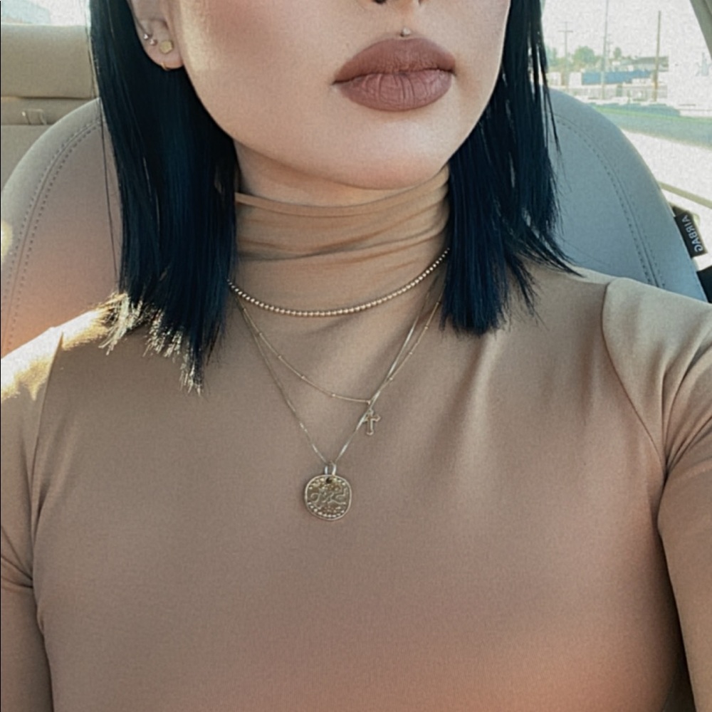 Skims bodysuit mock neck
